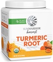 Polvere di radice di curcuma turrica organica del sole | Polvere pura di superfood cruda per cuocere Smoothies e curry | USDA non OGM 490g vasca (70 SRV)