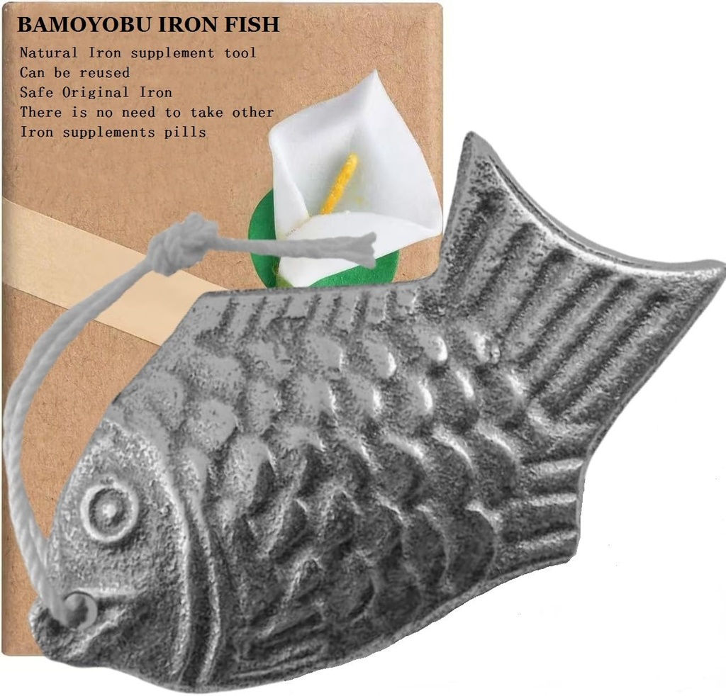 Ferro da stiro Pesce di cottura strumento sicuro ferro originale per il vostro cibo e bevande, supplemento per ridurre i rischi di carenza di ferro per Vegani Atleti donne incinte e bambini, regali di festa delle madri