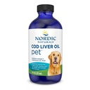 Nordic Naturals Pet Cod Liver Oil, Unflavored - 8 oz - 1048 mg Omega-3 Per Teaspoon - Olio di pesce per cani con EPA & DHA - promuove pelle, cappotto, & salute immunitaria
