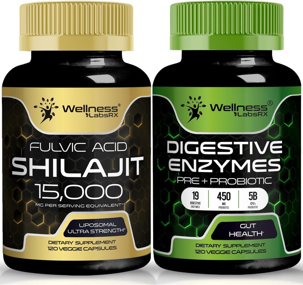 BENESSERE LABSRX Estratto di enzimi digestivi | capsule Shilajit