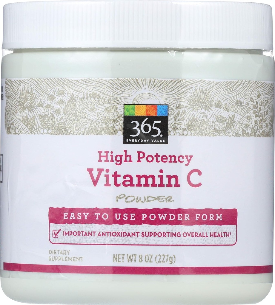 365 da Mercato Intero Alimenti, Polvere di vitamina C ad alta potenza, 8 oz