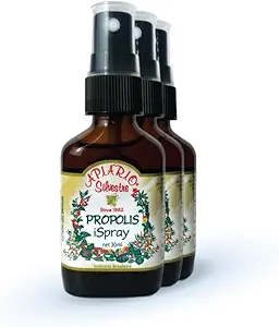 Generico 3-Bottles of Apiario Silvestre Green Bee Propolis Spray Glycolic Extract 30ml -Non alcolico, Acqua Libero, Honey Free, Gluten Free