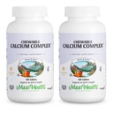 Maxi Health Chewable Calcium Complex – Vanilla Flavor Vitamin D3 e Magnesio Chewables per aiutare le ossa di sostegno – Kosher Magnesium e Calcium Supplement per le donne e gli uomini (180 Conte, Confezione di 2)