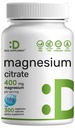 Citrato di Magnesio 400mg Per Serving, 300 Capsule Veggie – Chelati, Facilmente assorbito, Trace Purificata Mineral – Muscolo, Cuore e Supporto Digestivo – Non OGM