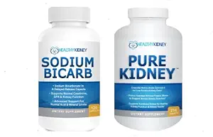 Pure Kidney & Sodium Bicarb 2-Pack Bundle per il supporto proteico & Supporting normali livelli di acido