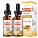 (2 Pacchetti) Glucosamina Chondroitin MSM Support Joint Health - Chondroitin Sulfate Supplemento Turmerico, Quercetina, Bromelain, MSM Olio