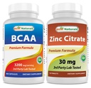 Migliori naturali BCAA 3200mg & Zinc Citrate 30 mg