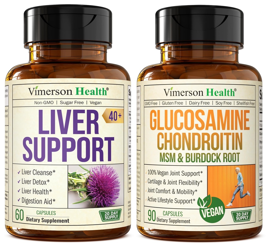 Riparare Detox e Riparare il latte Integratore di cardo & Vegan Glucosamina Chondroitin MSM Joint Support Supplemento