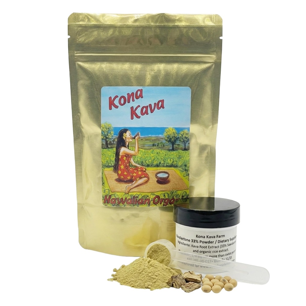 33% Kavalactone Kava Kava estratto polvere (0.5 oz)