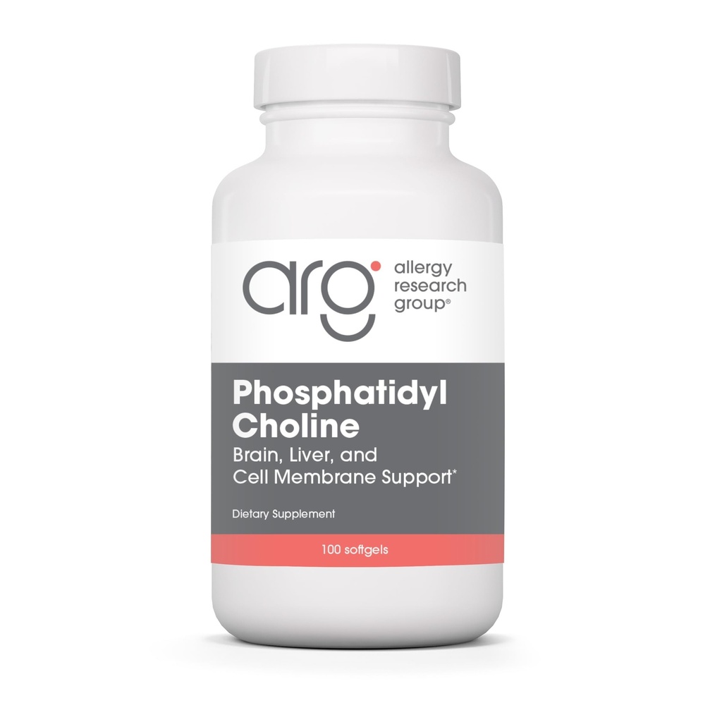 Gruppo di ricerca allergia Phosphatidyl Choline Supplemento - Capsule di lecitina, enzimi digestivi per fegato, Fat Digestion Support, Integratori di colina per fegato grasso, 1540mg Softgels - 100 Count