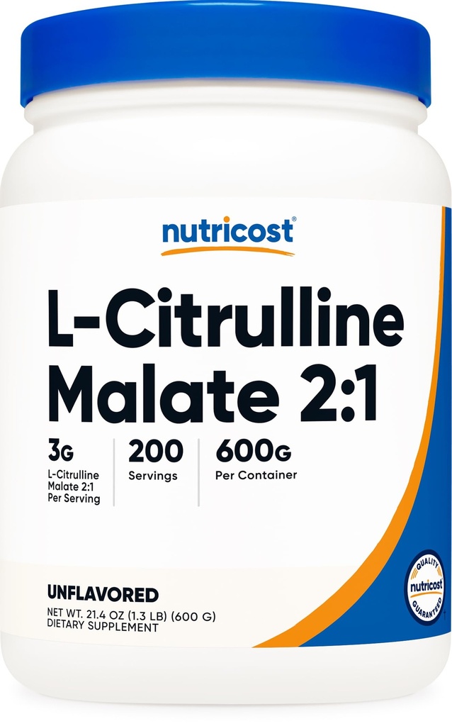 Nutricost L-Citrulline Malate (2:1) Polvere (600 grammi)