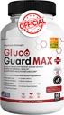 Gluco Guard Max Daily Wellness Support Supplemento con Vitamine, Minerali e Erbe – Cromo, Magnesio, Banaba, Bitter Melon e Zinco – Non OGM, Senza Glutine – 60 Capsule
