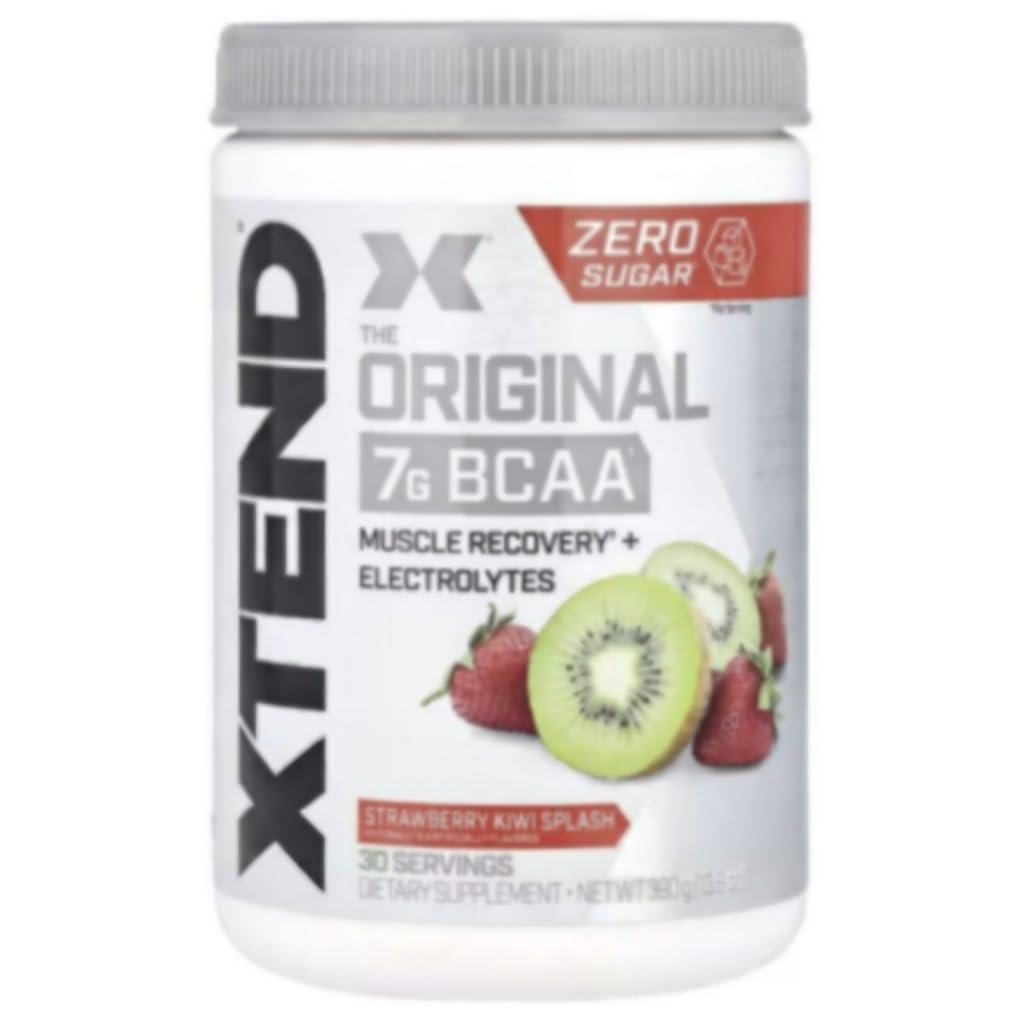Scivation Xtend BCAA Polvere, Aminoacidi a catena ramificata, BCAA, Fragola Kiwi, 30 Serve
