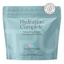 Integratori TRU Idratazione completa BCAA, Aminoacidi a base vegetale + Sale himalayano rosa, Elettroliti & L-carnitina, Vegan, Calorie zero, Nessun dolcificanti artificiali, 24 Serve, Popsicle tropicale