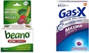 Beano Ultra 800 Contatore e Gas-X Resistenza massima 250mg Simethicone 30 Contenitore di gas