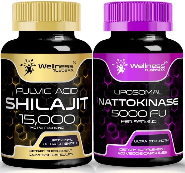 Capsule Integratori di Nattokinase - 5000 FU - Enzimi dall'Estratto di Natto giapponese puro