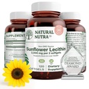 Nutra naturale Sunflower Lecithin 2000 mg Supplemento, Supporta l'allattamento mamme con latte Plugged Duct Relief, Liver & Brain Health Booster, Soy Free, Non-GMO, Gluten-Free, 120 Softge