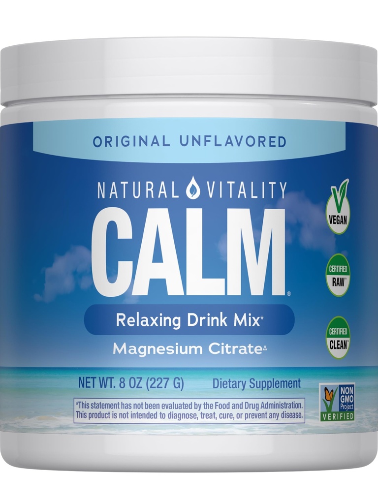 VITALITÀ NATURALE Originale calma Magnesio Bere Mix, 8 OZ
