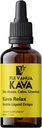 Fiji Vanua Kava RelaxTM, Pure Kava Kava Integratore con proprietà calmanti, Infuso con Poppy California, Hops, Skullcap & Passionflower, Liquid Drops to Calm and Unwind
