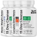 4pk per la perdita di acqua, Bloating, Stomach piatto, Puffiness w Aceto di sidro di mele, Foglia di senna, Glucomannan, Cromo, Probiotic 120 pillole