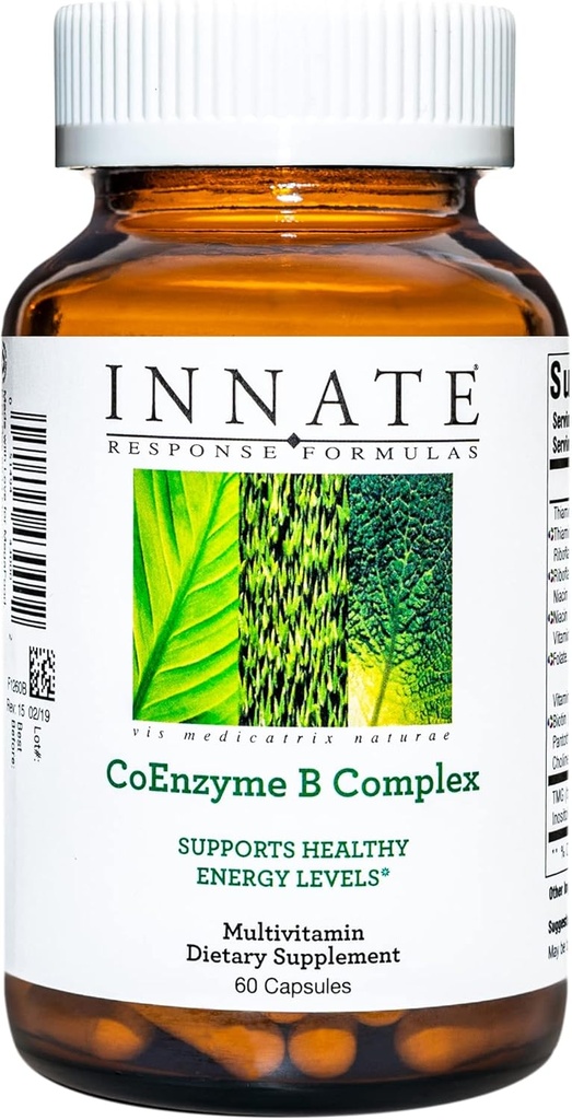 Formula di risposta INNATE, CoEnzyme B Complex, Multivitamina per il supporto energetico cellulare, 60 capsule (60 Serve)
