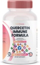 ClarinBeauty Quercetin 1000mg Zinc 50mg Vitamina C 1000mg Vitamina D 5000 IU Bromelain Elderberry & 350mg of Immune Defense Support Supplemento Arricchito con Artemisinina, Moss marino, Aglio, Echinacea
