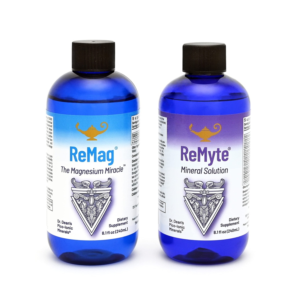 RnA ReMag & ReMyte – Liquid Magnesium e Multi-Mineral Supplement Bundle, 8.1 Fl Oz Ogni (2-Pack)