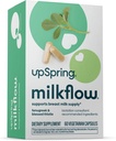 UpSpring Milkflow Lattazione Supplemento per la fornitura di latte Aumento, Integratori di allattamento con Fenugreek & Beato Thistle, Non OGM, Lattazione Support 60 Vegan Capsule
