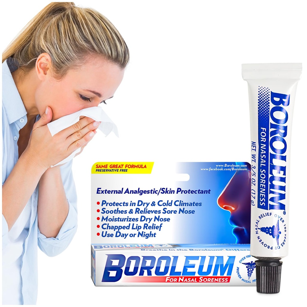 Boroleum per la solitudine nasale, 17 grammi, 3/5 Ounce Tube