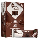 Nugo Slim Dark Chocolate Brownie Crunch, 16g Protein, 2g Zucchero, 7g Fibra, Carburo basso netto, Keto Friendly, Gluten Free, 24 Conte