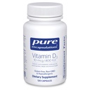 Vitamina D3 10 mcg (400 IU) | Supporto anallergico per Bone, Seno, Cardiovascolare, Colon e Salute Immune | 120 capsule