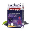 Sambucol Cold and Flu Relief Tablets - Medicina Fredda Omeopatica, Rimedio Freddo per Adulti, Black Elderberry per Freddi, Zinc Cold Remedy - 60 Count