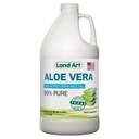 Land Art - Organic Aloe Vera Gel Bevibile per Riduzione di Risoluzioni di Cuociture e Acido - 99,7% Pure - Cold-Processed - Migliora la Salute Digestiva - Lenitiva e Naturale - Vegan & Gluten-Free - 64 fl oz