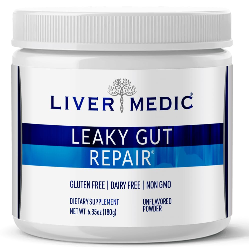 Leaky Gut Riparazione Gut Salute Sostegno Polvere Glutamine Slippery Elm per IBS Rilievo di bruciore Bloating a Soothe Stomach per Donne & Men Capsules (Unflavored) 180g