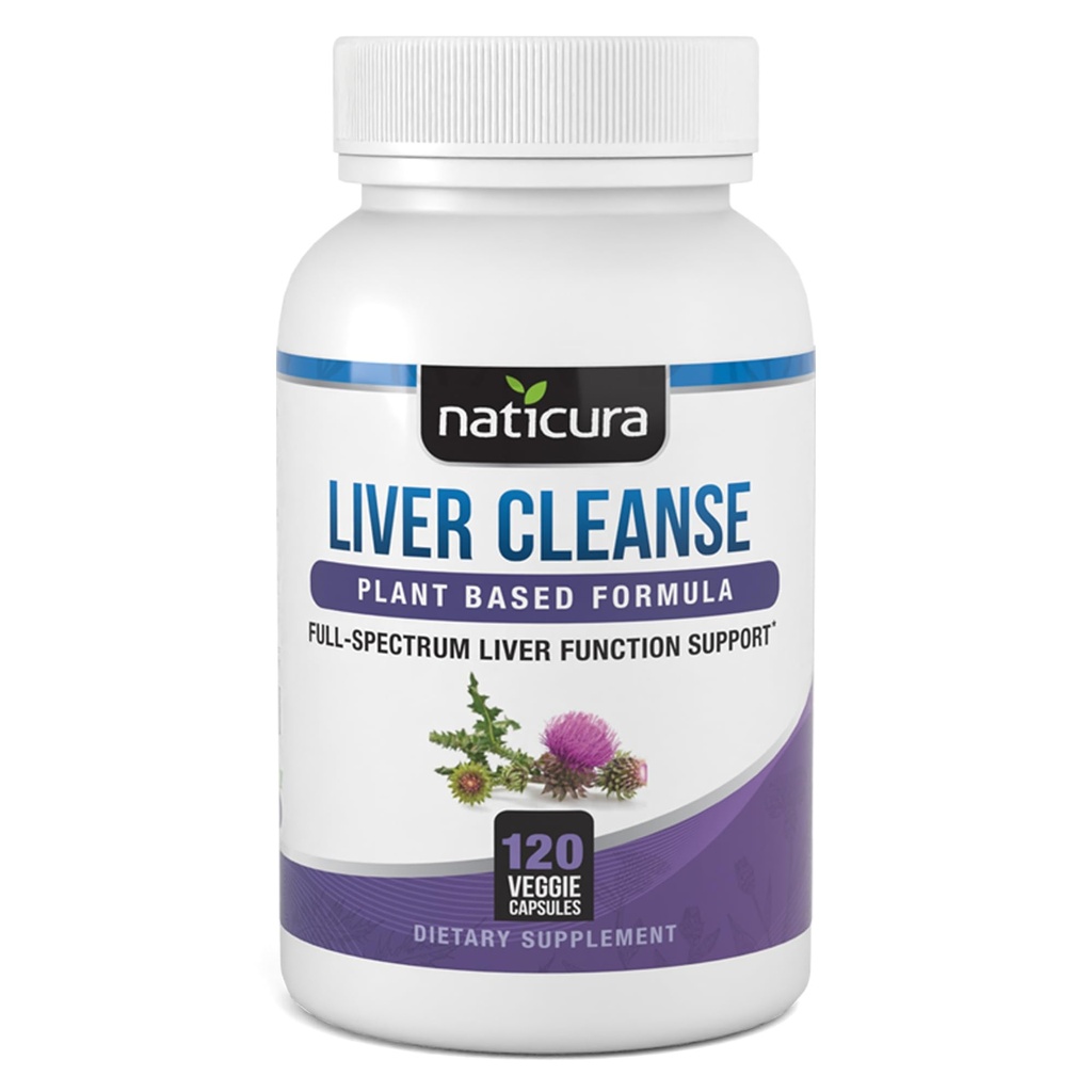 Formula a base vegetale per fegato - Integratore a spettro completo vegano con cardo al latte, vitamina C e zinco per la funzione e il supporto immunitario - 120 capsule - Nessun filler o OGM