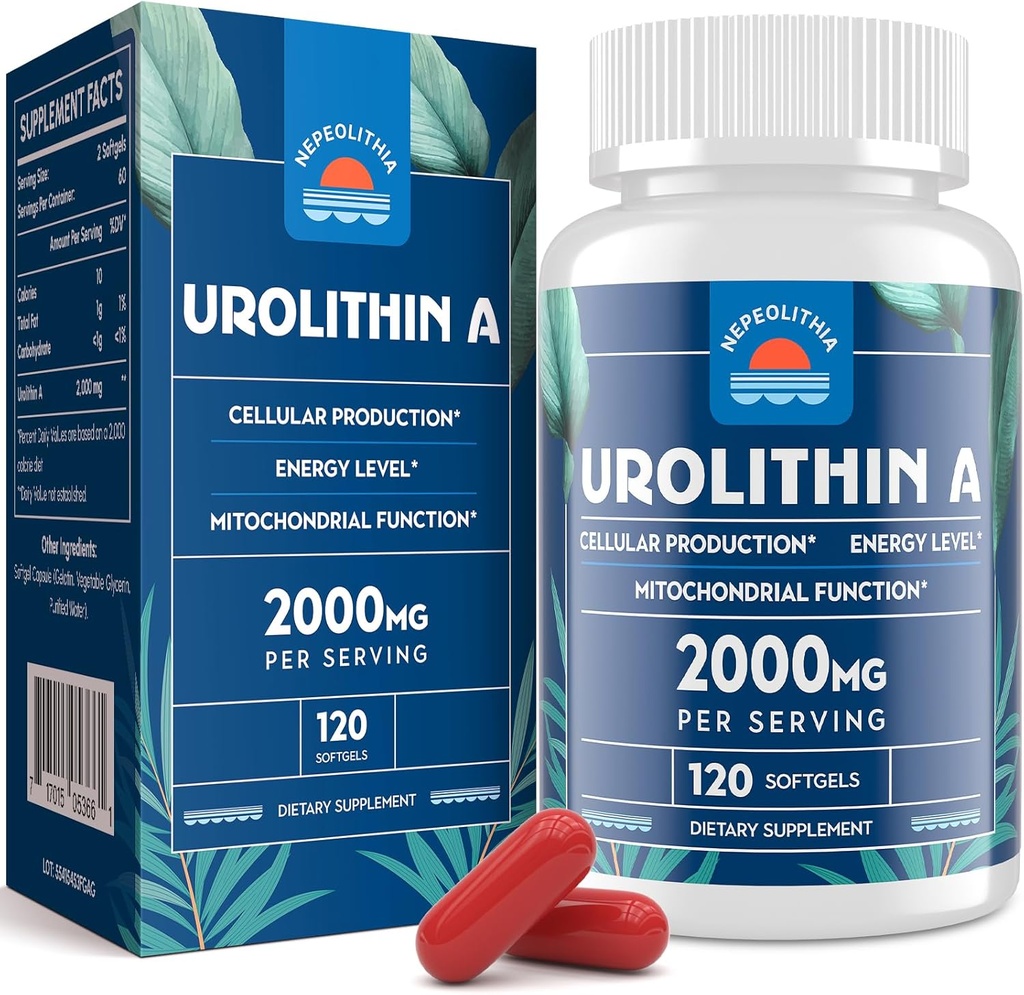 Urolitina A 2000mg, Senza glutine, 120 Softgels