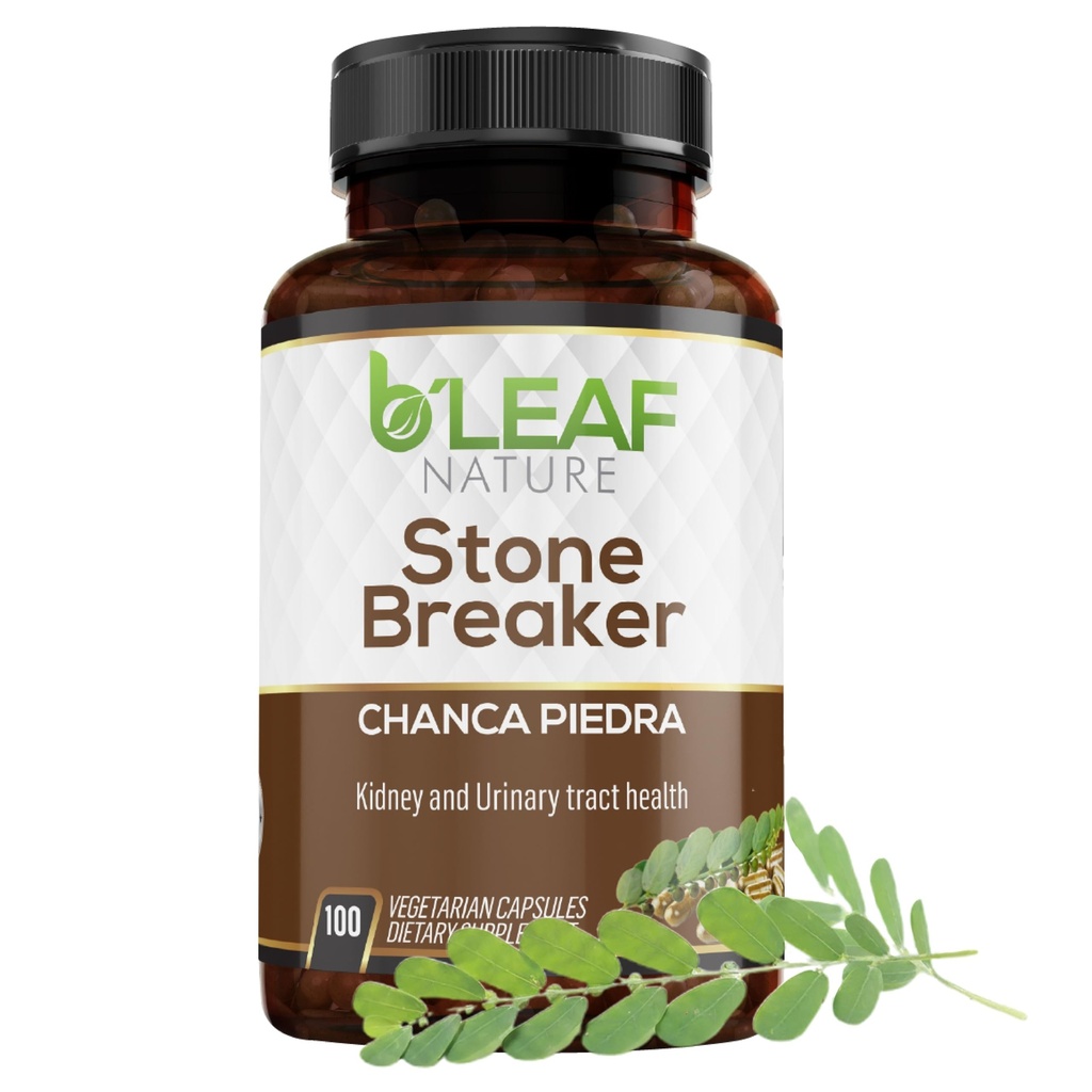 B’Leaf Nature Chanca Piedra Stone Breaker, 100 capsule, 1000mg – Supporto per reni erbe tradizionali – Non-GMO, Vegan, Tratto urinario senza glutine & Liver Wellness