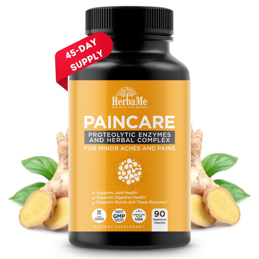Proteolytic Enzymes Supplement con Serrapeptase - Devils Claw, 90 capsule, promuove Joints Relief, Muscle and Tissue Health with Lasting Mobility, Athletes Post Workout Recovery Support
