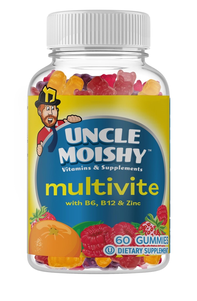 AEE SIXNE Zio Moishy Kosher Bambini Multi-Vitamin Mineral Jellies con Choline 60 Jellies