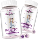 Inositol Gummies Myo-Inositol & D-Chiro Inositol Ideale 40:1 Ratio Integratore di inositolo con Omega-3 Vitamina D3 Supporta il ciclo di ovulazione sano Regolarità dell'uva Flavor 2 Pacchetti