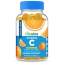 Vitamina C – 250 mg – Gran Tasting Natural Flavor Gummy Supplement – Vitamine vegetariane GMO-Free – per il supporto immunitario – per gli adulti – 90 Gummies