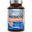 Probiotici 120 miliardi di CFU, Probiotici per Uomini e Donne, Prebiotici + Enzimi Digestivi, Potenziamento Superiore, Probiotico Completa 3-in-1, Supporto Digestivo, 30 Caps