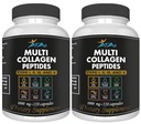 VITAMISAN 2-Pack Multi Collagen Plus Pillole (Tipo I, II, III, X) per Anti-invecchiamento, Capelli, Pelle, Unghie e Supporto Giunto, 80 Day Supply 240 Capsule
