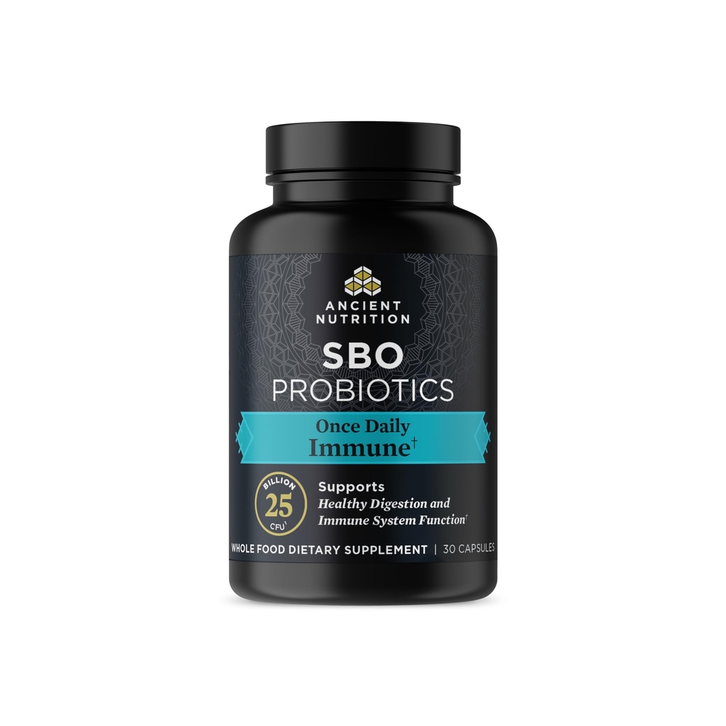 Antichi Probiotici per il supporto immunitario, SBO Una volta Probiotici giornalieri con vitamina C e vitamina D, 30Ct per la digestione sana e il supporto della funzione del sistema immunitario, 25 miliardi di CFU*