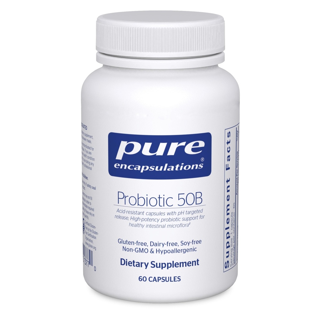 Probiotici 50B - Probiotici Sani Digestivi - Integratore Immune* - Capsule Acid-Resistant - Gluten Free & Non-GMO - 60 Capsule