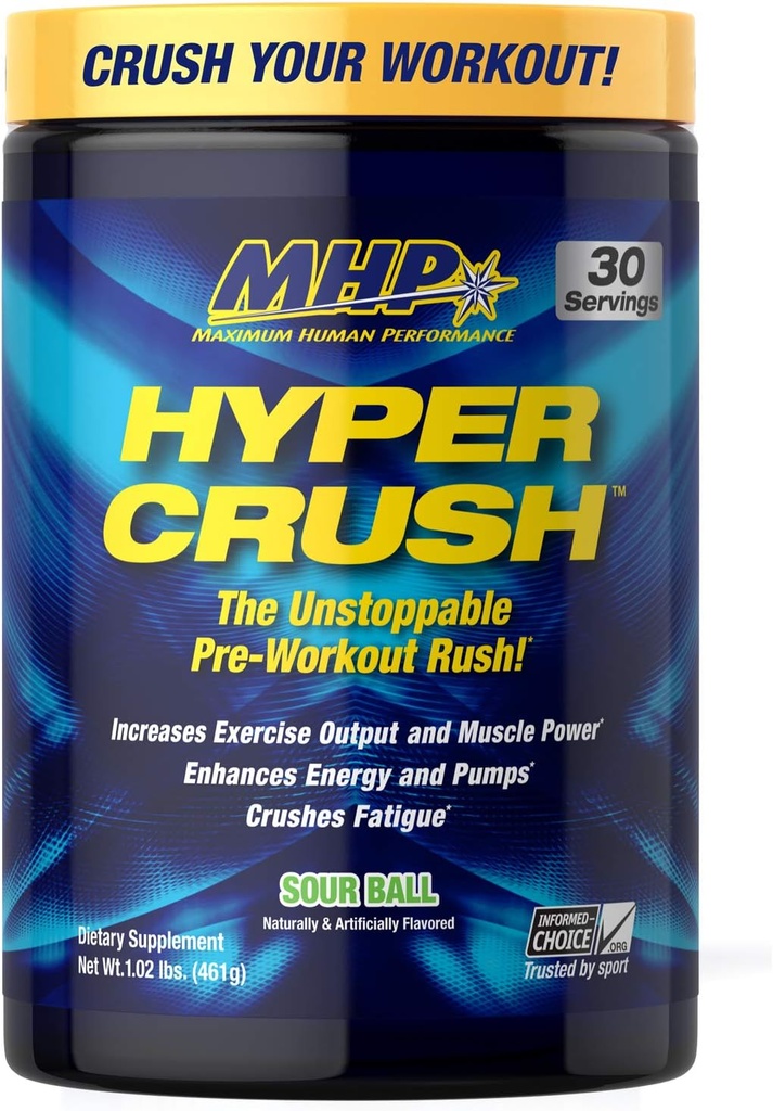 Mhp Bcaa Strong Pre, Intra, Post Workout Drink, Aminoacidi Fermentati Naturali, Leucina, Recupero Muscolare, Sour Ball, 30 Serve