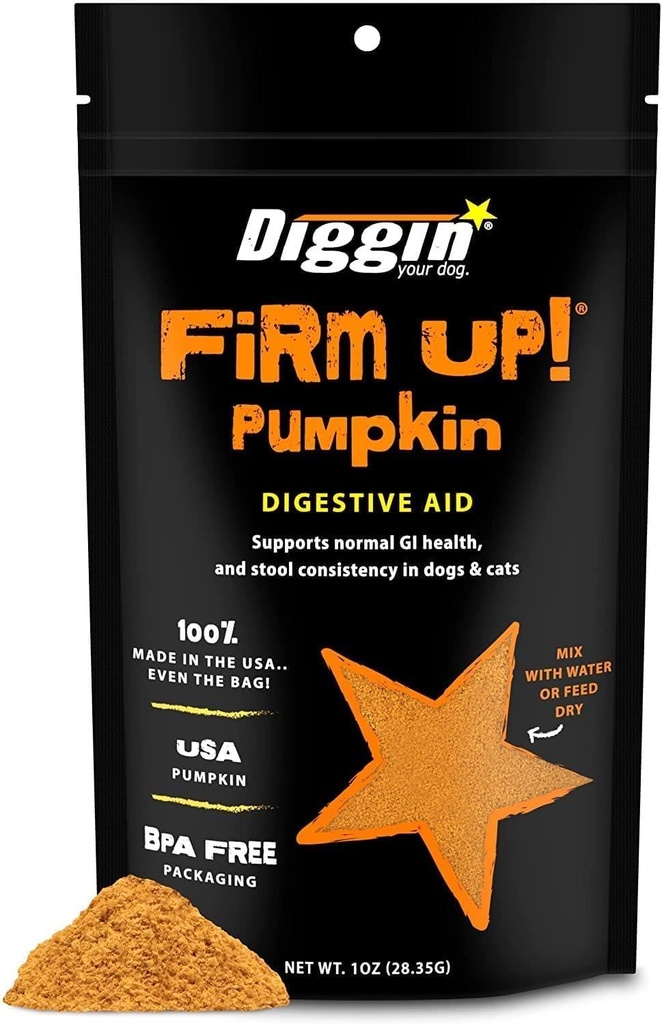 Diggin' Your Dog, Firm Up originale Pumpkin Super Dog & Cat supplemento, 1 oncia