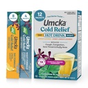 Bevanda calda di sollievo dal freddo di modo della natura, Umcka, omeopatica, sidoide di pelargonium clinicamente provati 1X, per tosse, congestione, gola dorsale, naso ripieno, Formula di giorno e di notte, 12 pacchetti (Packaging May Vary)