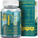 Biotin Gummies -Hair Skin and Nails Vitamins for Men & Women, Vegan Vitamin B7, Supporta la crescita dei capelli e unghie più forti, 30 Day Supply - Blueberry-60 Counts
