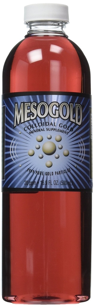 MesoGold ® 20 ppm Oro Colloidale 500 mL/16.9 Oz